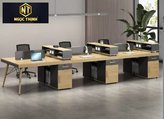 Mẫu bàn làm việc 8 người ngồi chất lượng tại Nội Thất Ngọc Thịnh Mẫu bàn làm việc 8 người ngồi chất lượng tại Nội Thất Ngọc Thịnh